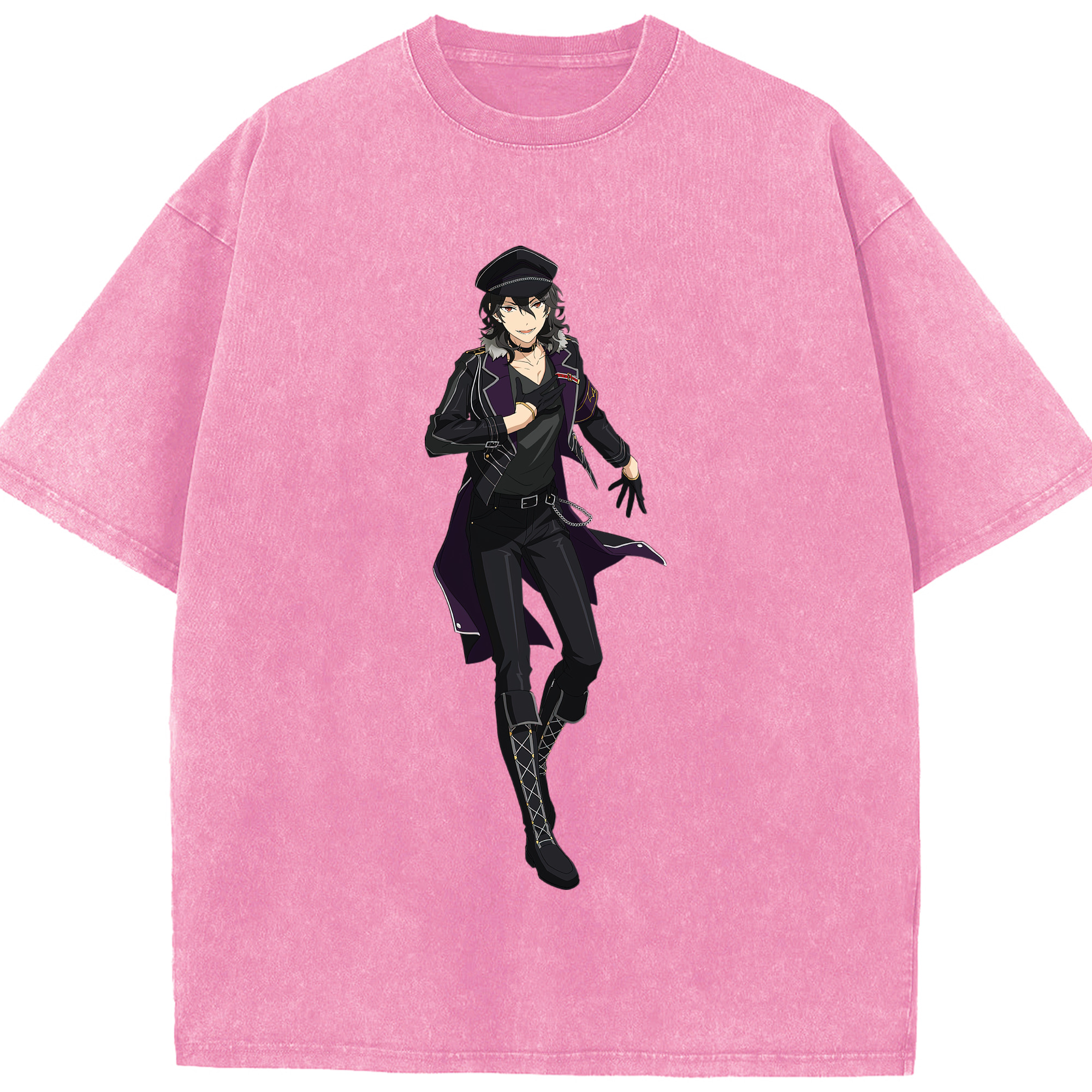 （画像用） あんさんぶるスターズ! Ensemble Stars 綿100% ヴィンテージ風 半袖Tシャツ（フロントプリント）